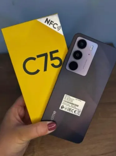 Celular Novo NFC - Realme C75 - 256/8 4G Preto + Entrega Grátis - toop