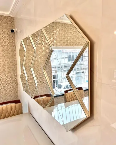 PAINEL DECORATIVO OCTAGONAL ESPELHADO | 100% MDF