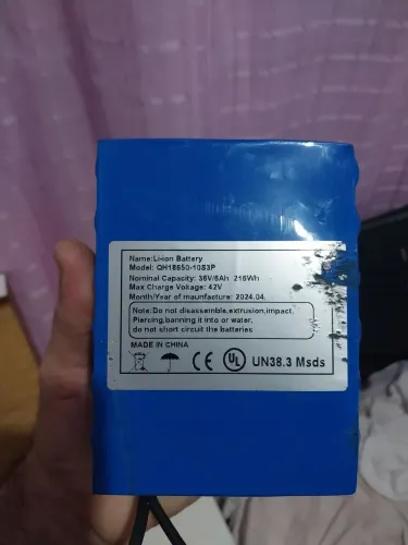Bateria 36v litio 6ah 1 mês de uso