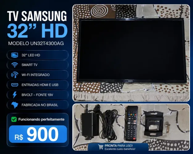 Tv 32 polegadas smartv