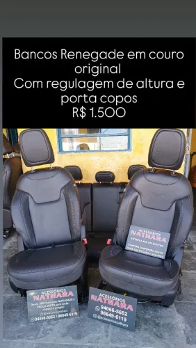 Bancos Renegade em couro original