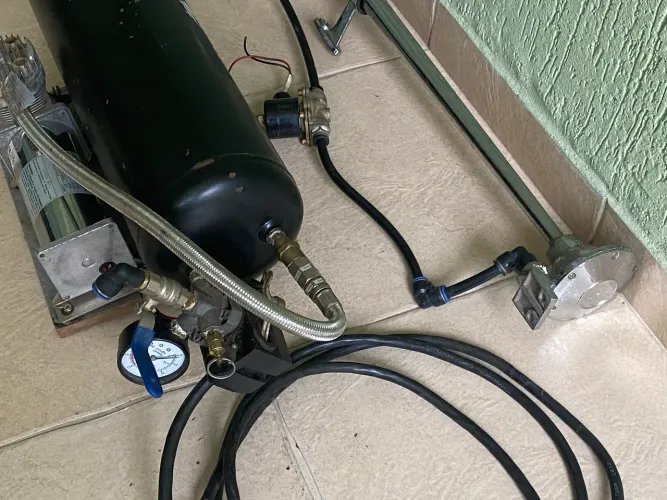 Buzina marítima com compressor de ar tudo altomatico