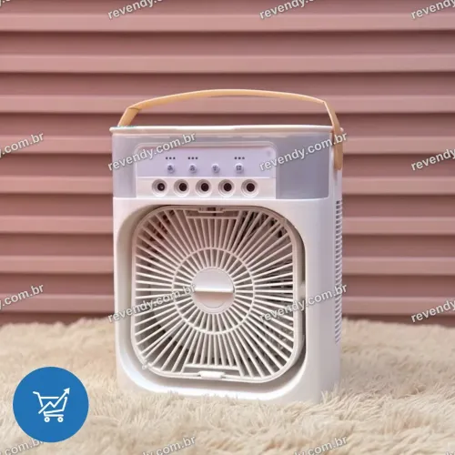 Ventilador de mesa com umidificador de ar - ventilador portátil e fácil de usar