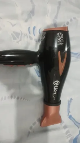 Secador profissional 2.400 watss bico emborrachado não fica frouxo profi
