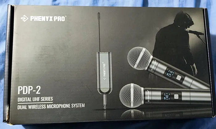  Microfone Sem Fio Duplo Phenyx Pro PDP-2 (Novo na Caixa)