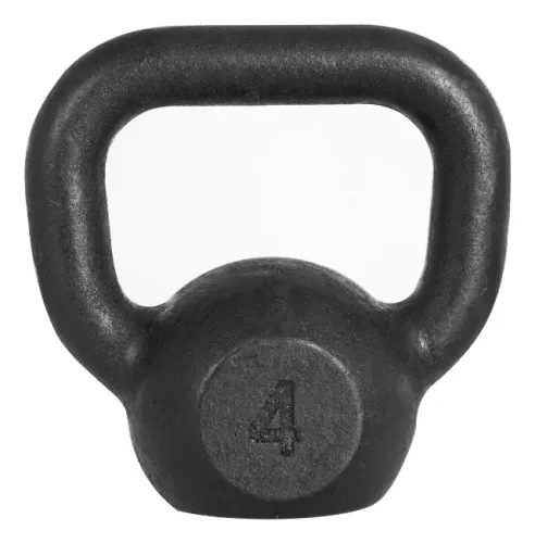 Kettlebell 4 Kg Peso Musculação Halter Fitness Preto
