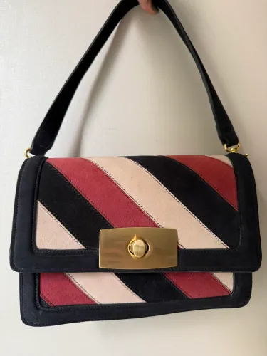 Bolsa em couro vintage COLORBLOCK inspiração Dolce & Gabana