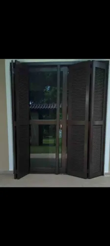 Porta janela pantografica ou porta balcão pantografica 200x215 completa