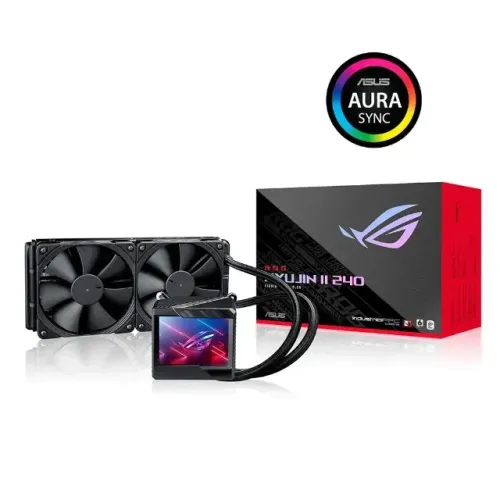 Water Cooler Asus ROG Ryujin II Preto Display Lcd 240mm (Zerado)