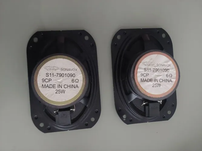 Par auto falante sonavox s11-7901090 6oms 25w 9cp