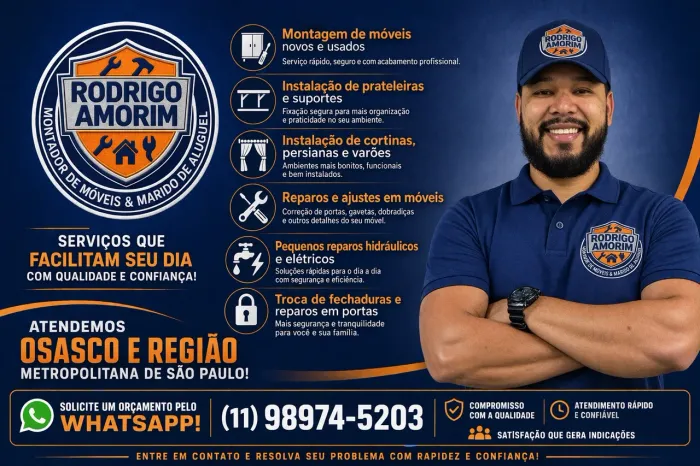 Montador de móveis/Marido de Aluguel & Eletricista