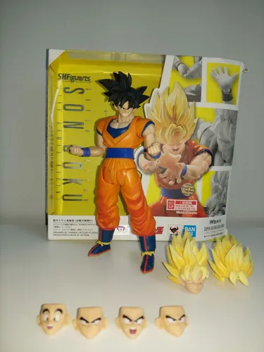 Goku super ssj 4.0 sh figuarts + head normal df Demonical fit dragon ball z cell games shf