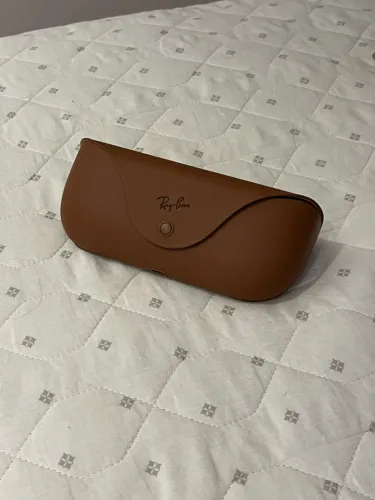 Estojo Carregador Original dos óculos Ray-Ban Meta Marrom + Cabo e Manual