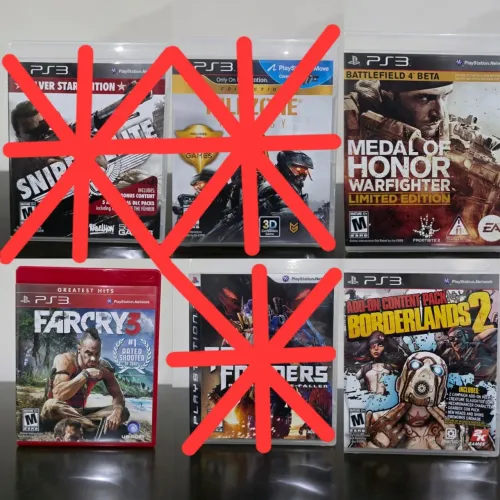 Jogos PS3 Pack Combate/Sobrevivência - mídias físicas