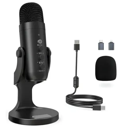 Microfone condensador de mesa usb eps-610