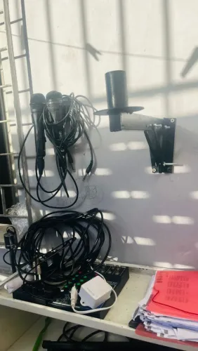 Mesa de som e de audio