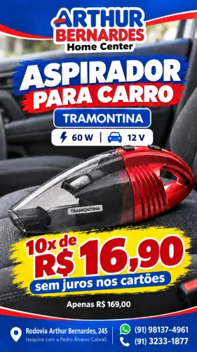 ASPIRADOR PARA CARRO TRAMONTINA