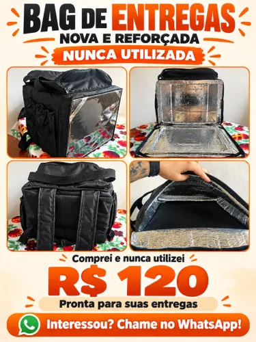 Mochila Bag Térmica com isopor laminado