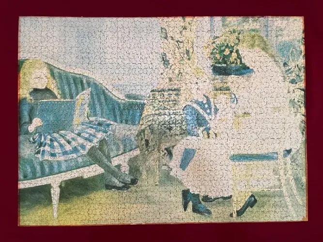 Quebra Cabeça - De noite com as crianças - Renoir 1999 peças
