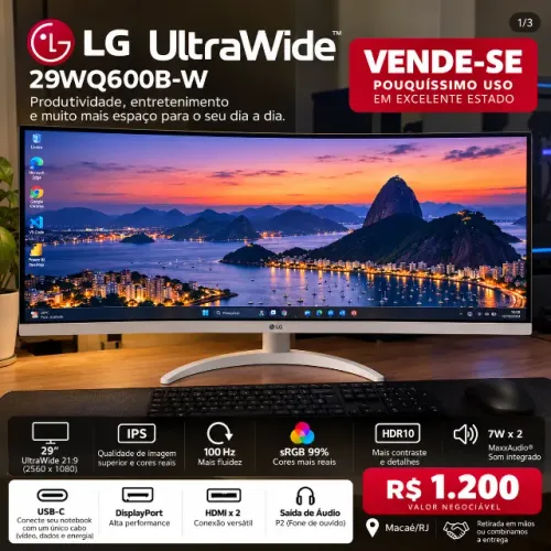 MONITOR UHD LG ULTRAWIDE 29"