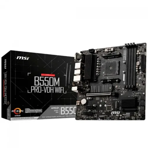 MSI B550M PRO-VDH WIFI + RYZEN 3 2200G + COOLER BOX