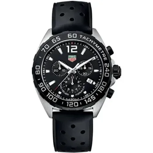 Relógio TAG Heuer Formula 1 Chronograph Masculino Em Borracha Preta