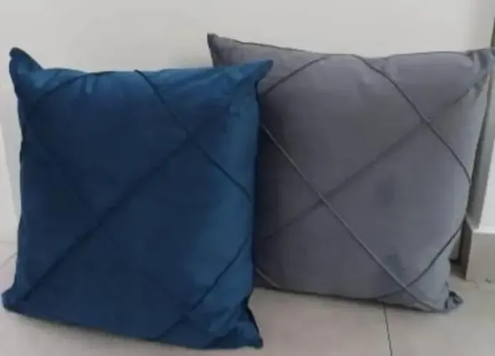 Almofada drapeada 40 x 40 cm R$38,00 cada promoção até termino de estoque