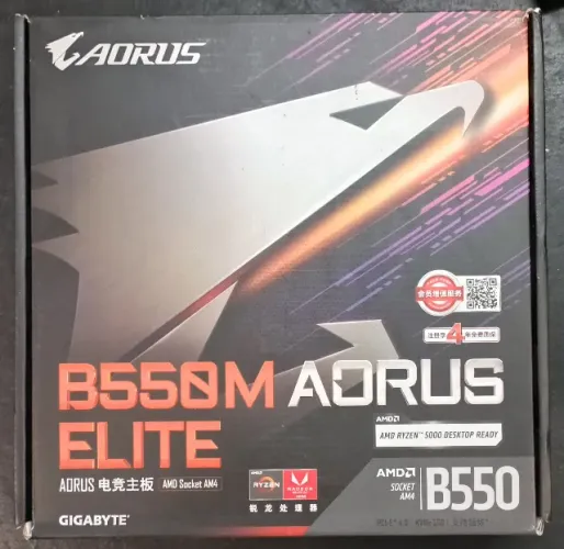 Placa Mãe GIGABYTE B550M AORUS ELITE AM4