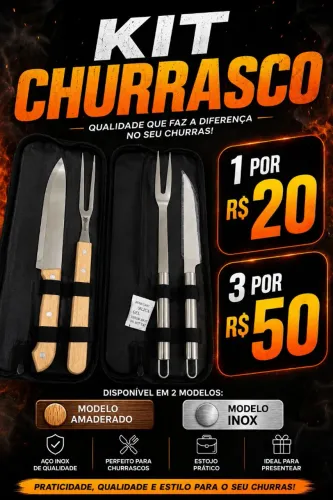 Kit Churrasco 2 Peças