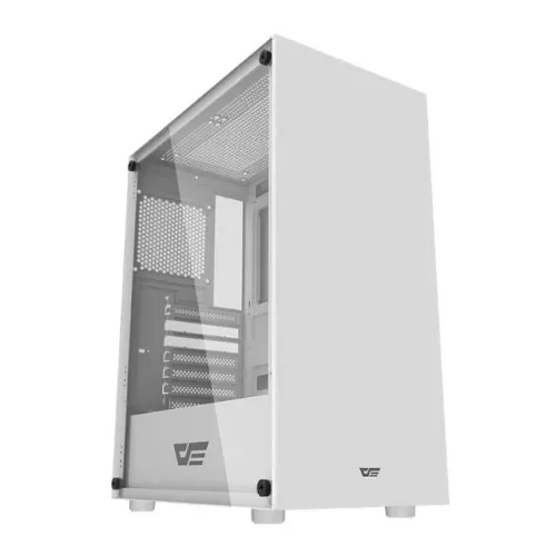 Gabinete Gamer Aigo DarkFlash DK100 Branco Lateral de Vidro - Novo
