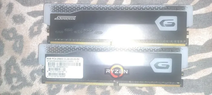 Memória RAM Super frame 3200hz 2x8gb RGB