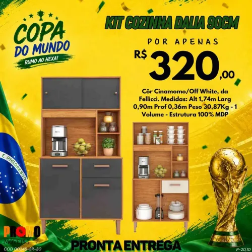 Cozinha Dalia 90cm