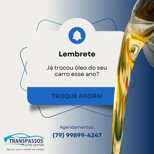 Troca de óleo a partir de R$ 150,00