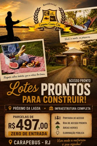 Excelente terrenos sem entrada