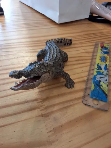 Figura crocodilo do Nilo 16cm estilo schleich 
