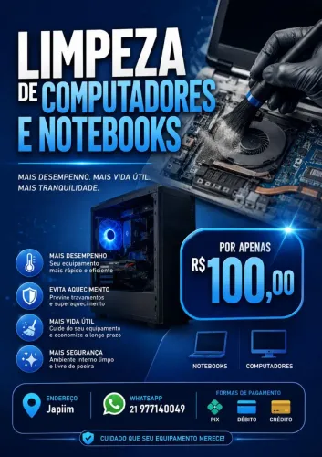 Limpeza de Computadores e Notebooks