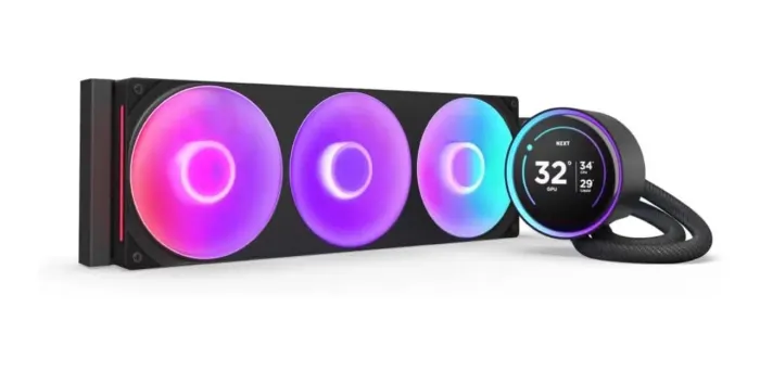 Water Cooler NZXT Kraken Elite 360 RGB Preto com Tela 2.72" AMD AM4 AM5 /INTEL LGA 1851,