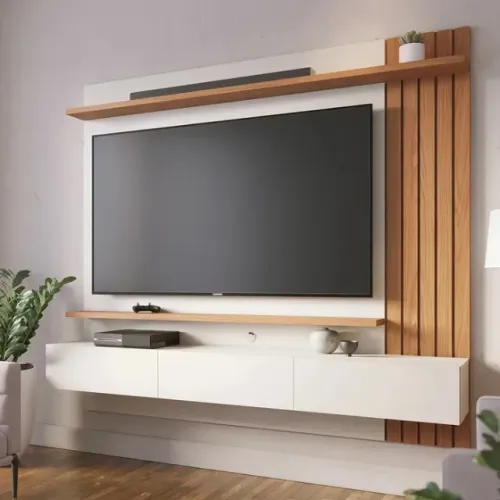 Painel tv, Painel ripado, tv