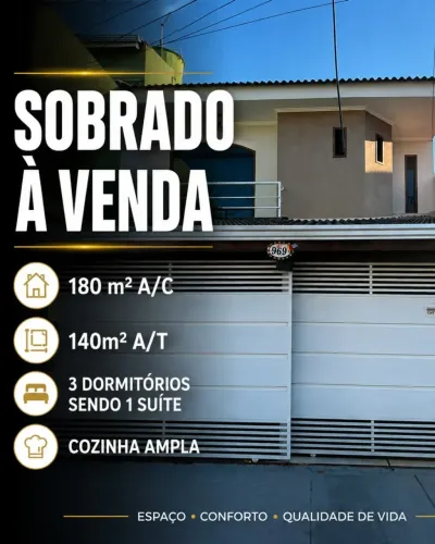 Sobrado para venda com 140 metros quadrados com 3 quartos em Jardim Paulista - Sorocaba - 