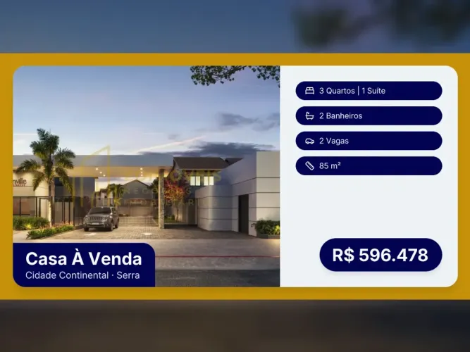 Bounganville Residence: sua nova casa no Cidade Continental, Serra!