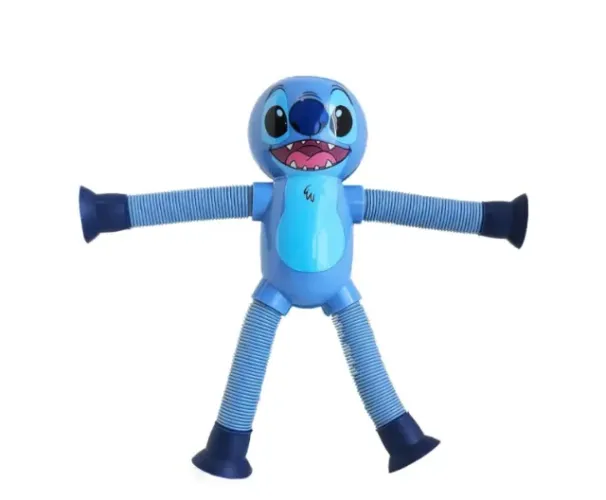 Toyng Disney Personagem Flexível Stitch Estica Muito 17cm