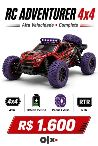 RC adventures 4x4 1/10 com upgrades 