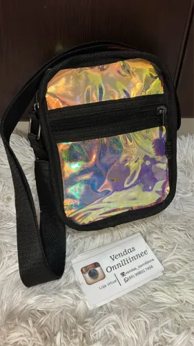 Bag transversal holográfica 