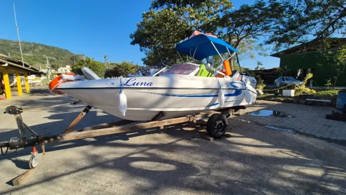 Linda Lancha Focker 160 Motor Yamaha 60Hp (1+5) com Carretinha Rod.