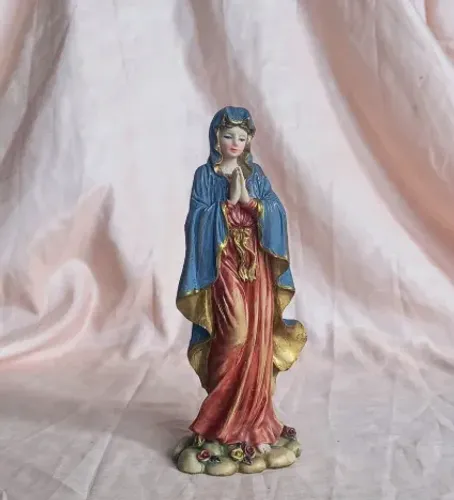 nossa senhora de pentecostes arte decoração sacra santa santos estatueta estátua altar lar
