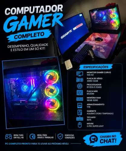 PC GAMER DE ALTA QUALIDADE