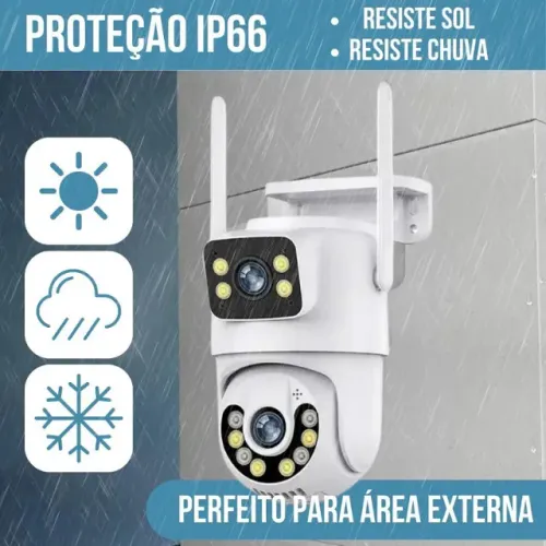 Câmera Dupla Externa Wifi com APP