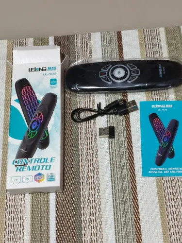 Controle Inteligente Air Mouse Teclado Wireless Para Tv Box E Smart Tv