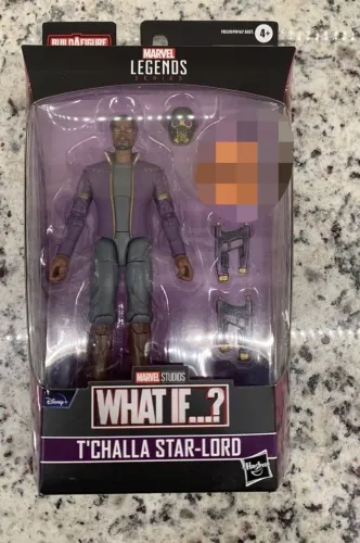 Star Lord What if com caixa senhor das EstrelasT-challa com caixa sem peça Baf