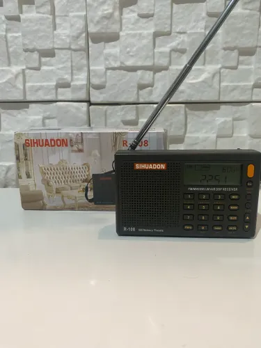 Rádio FM/AM  Sihuadon R108 Ondas Curtas e Aéreo 